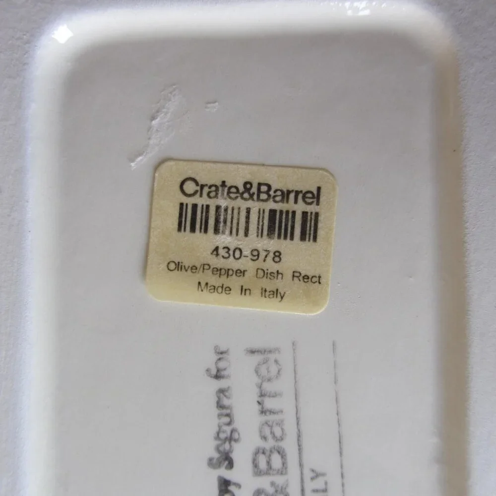3 for $24 - debby segura for crate & barrel 430-978 1999 italy plate (W6354)